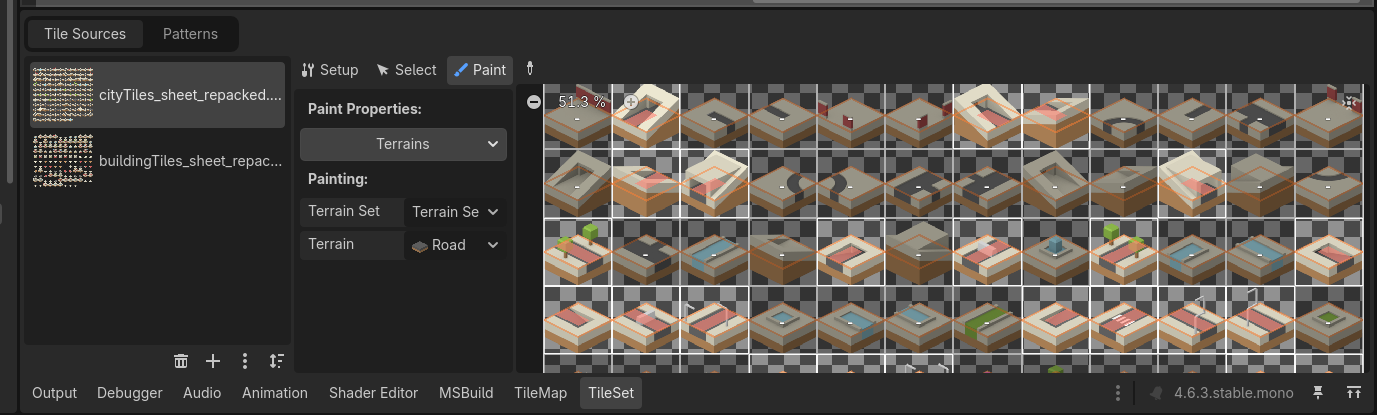 Tile Set Terrain Paint Example