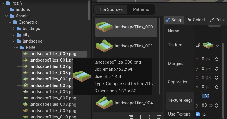 Fixing Texture Region